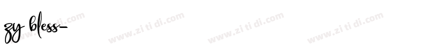 zy bless字体转换